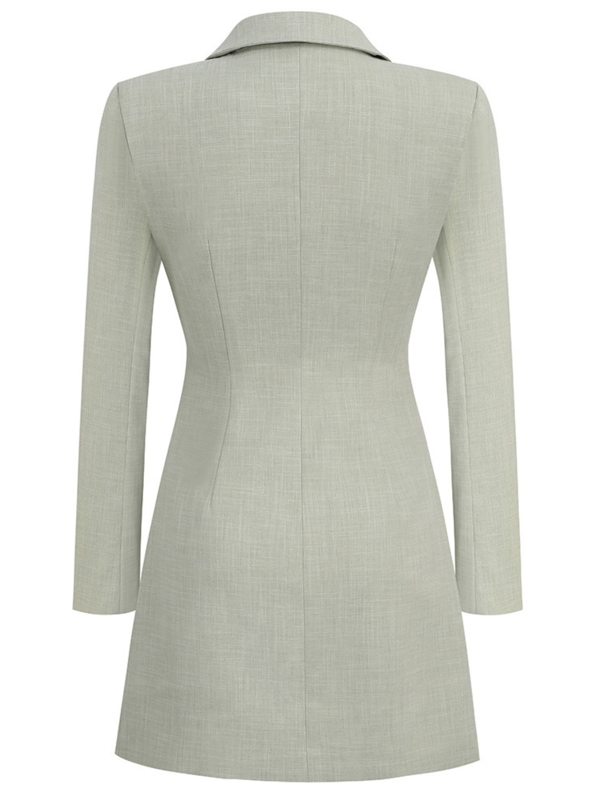 Abito Mini Blazer con Bottone e Scollatura a V Aryndal