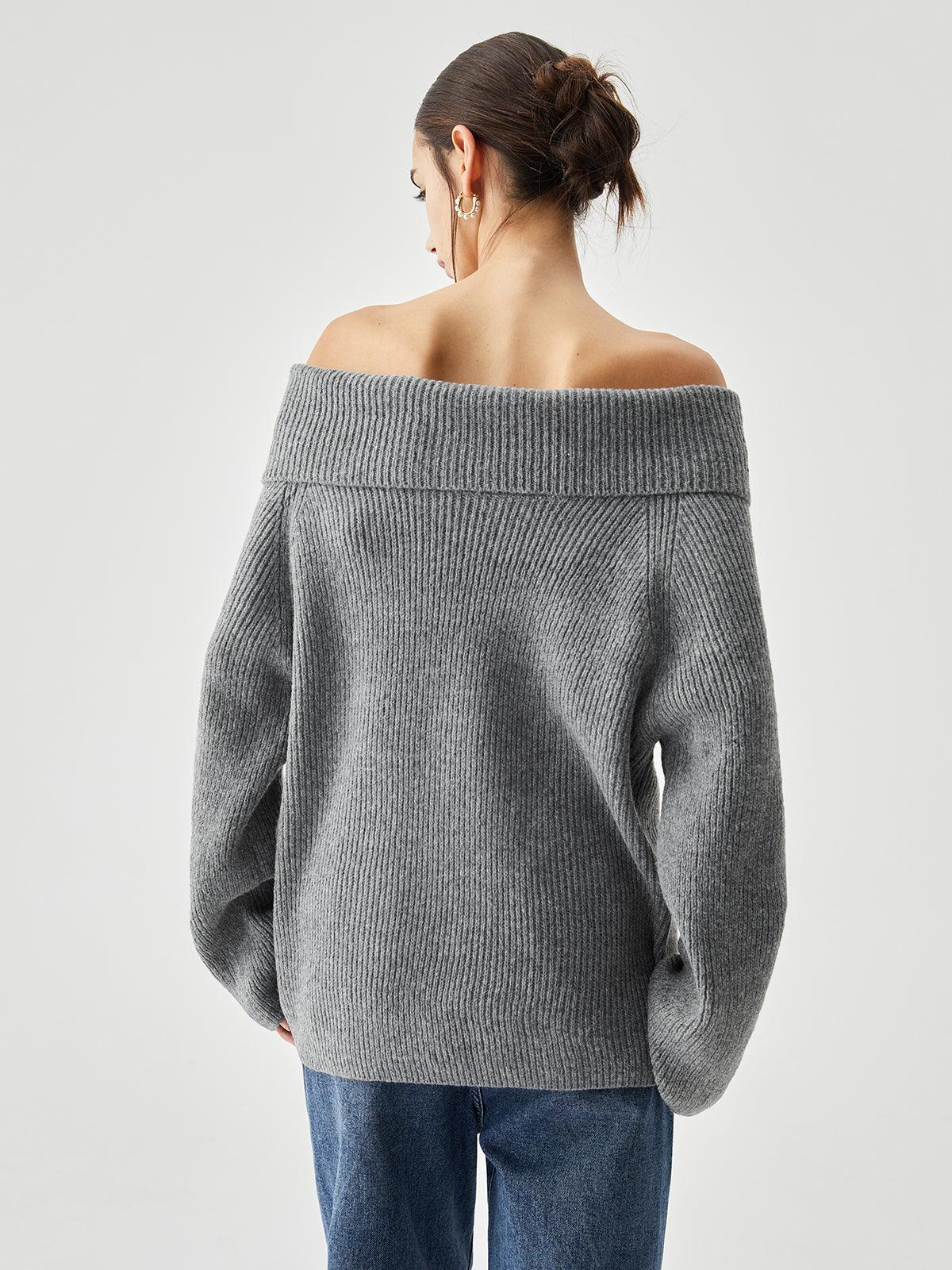 Mia Off-Shoulder Knit Sweater