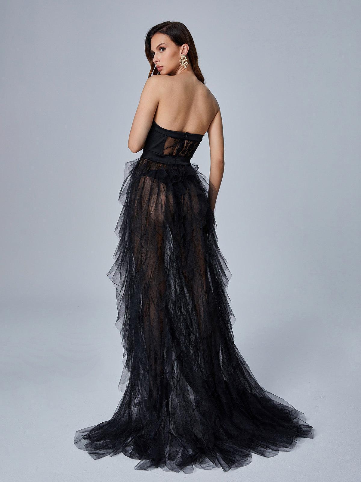 Abito Maxi in Tulle Dorothy Nero