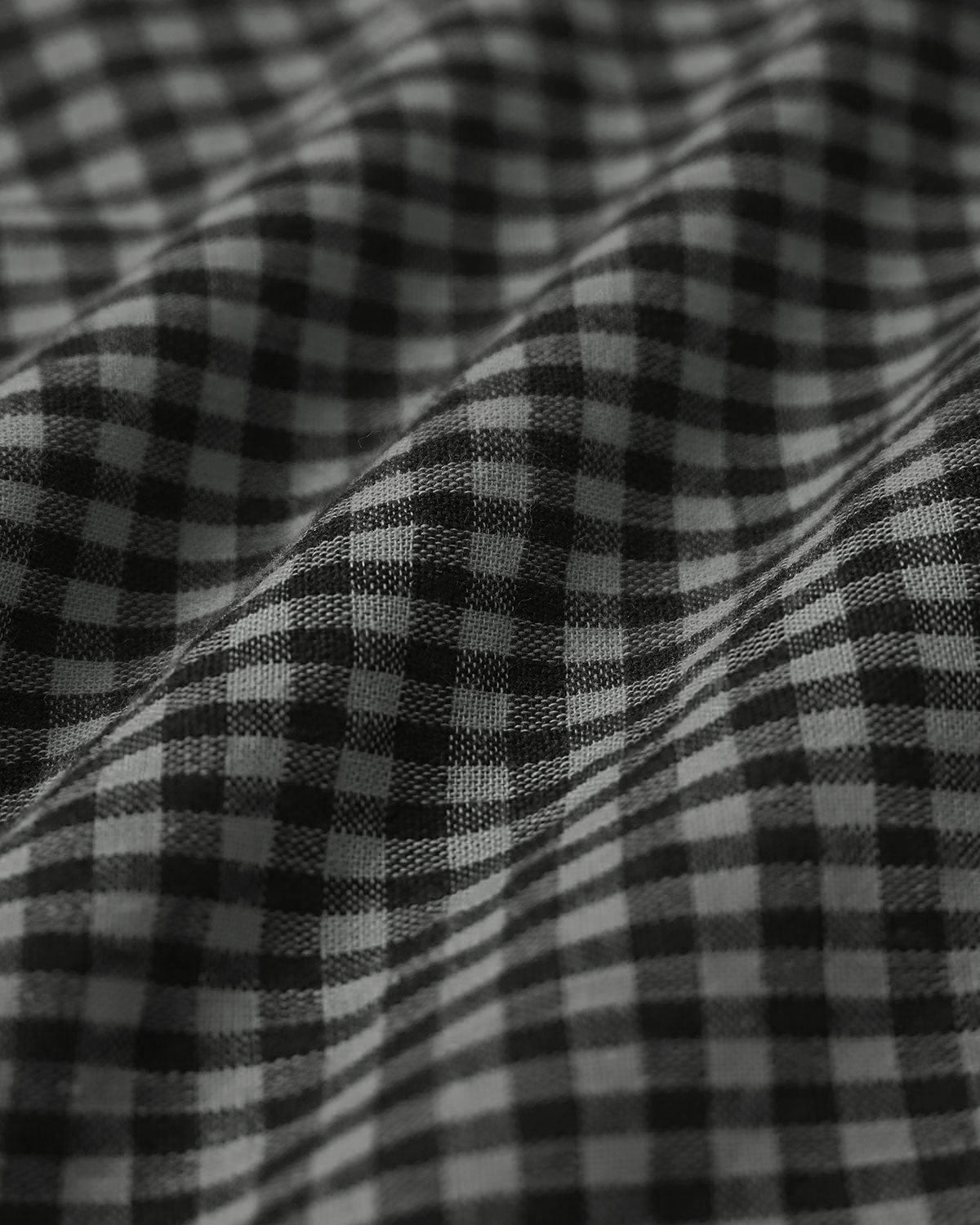 Shorts a quadri grigi a vita alta