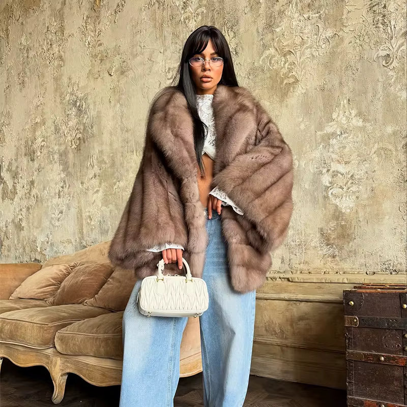 Mire Luxurious Faux Fur Coat