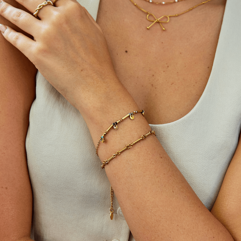 Bracciale Disc Oro Neri