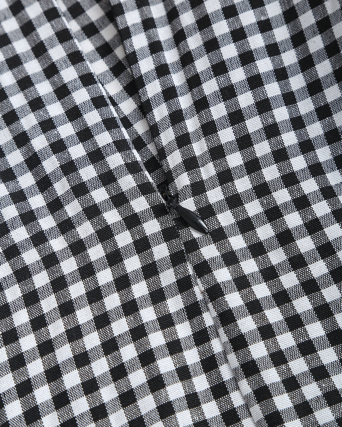 Gonna Midi A-Line a Quadri Nera