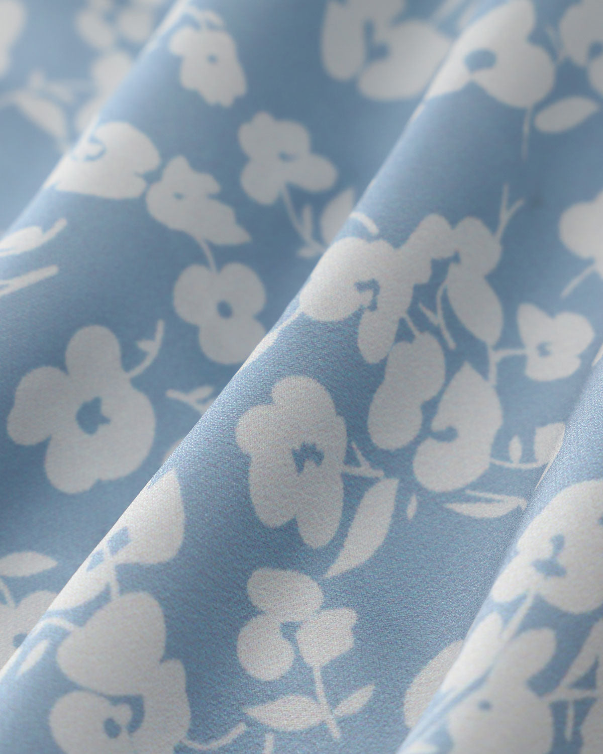 Gonna Mini A-Line Blu a Fiori