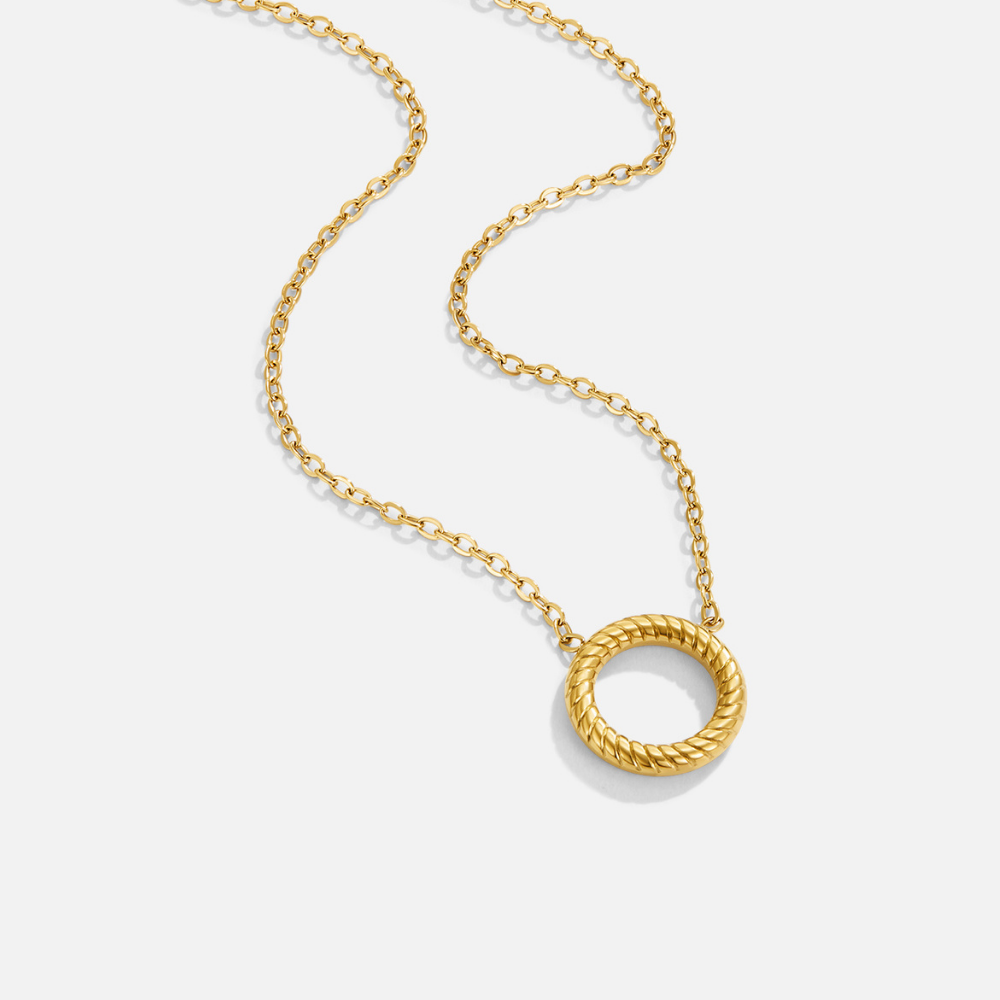 Collana con pendente a cerchio Avery