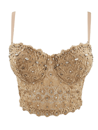 Top Ricamato con Strass Hewitt