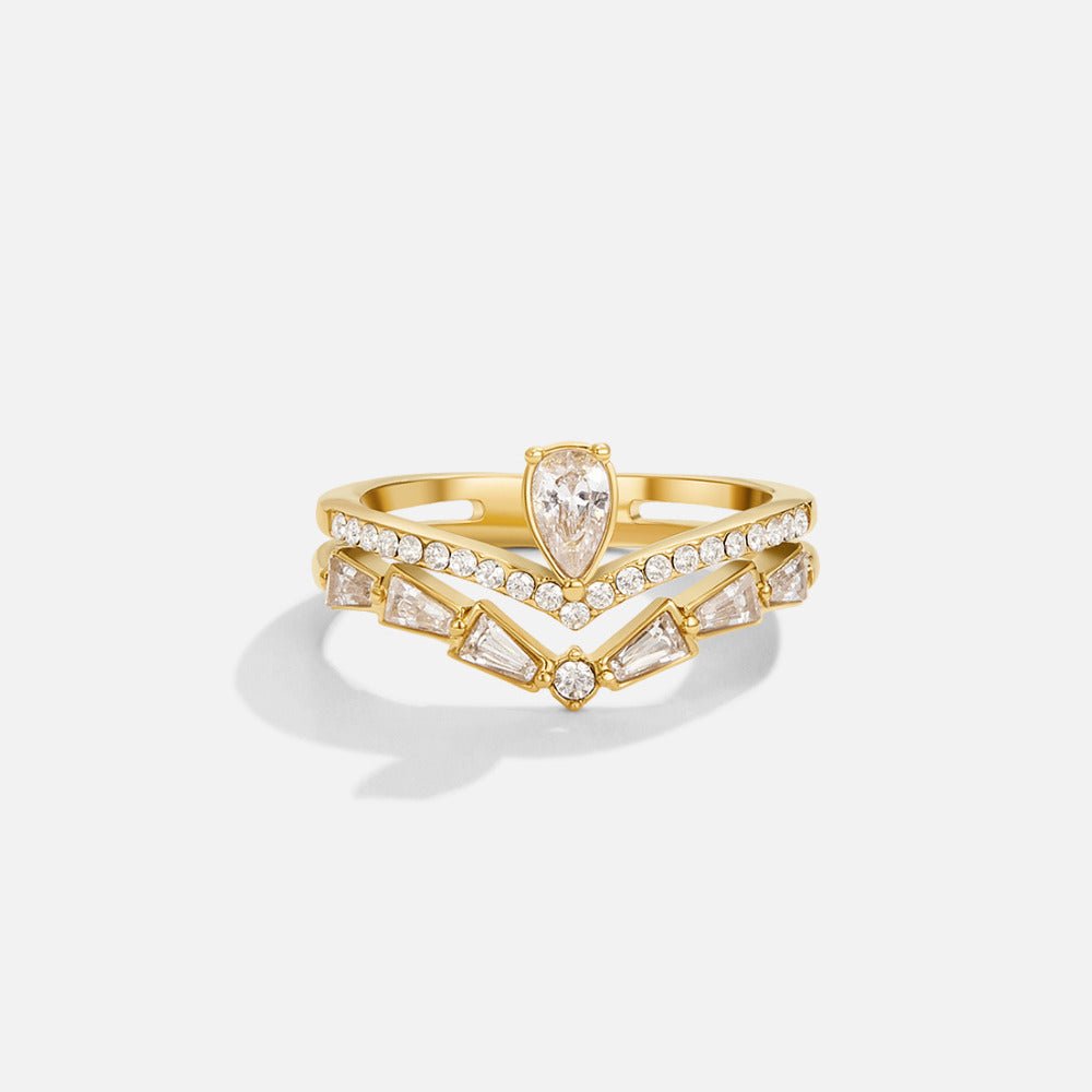 Anello in Cristallo Lilly in Oro 18K