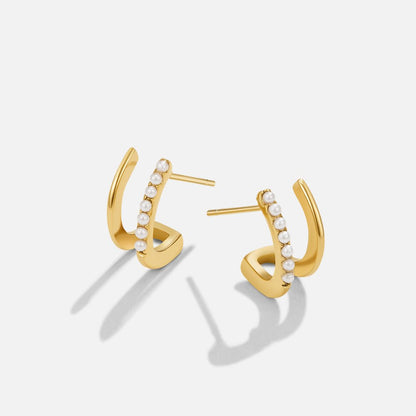 Orecchini Artiglio in Oro 18K e Perla