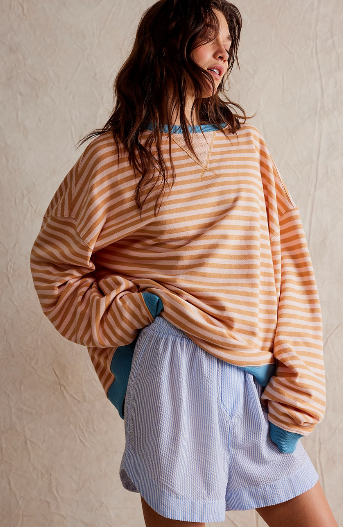 Lena Striped Knit Sweater