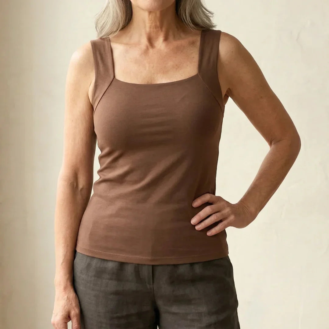 Top con reggiseno integrato