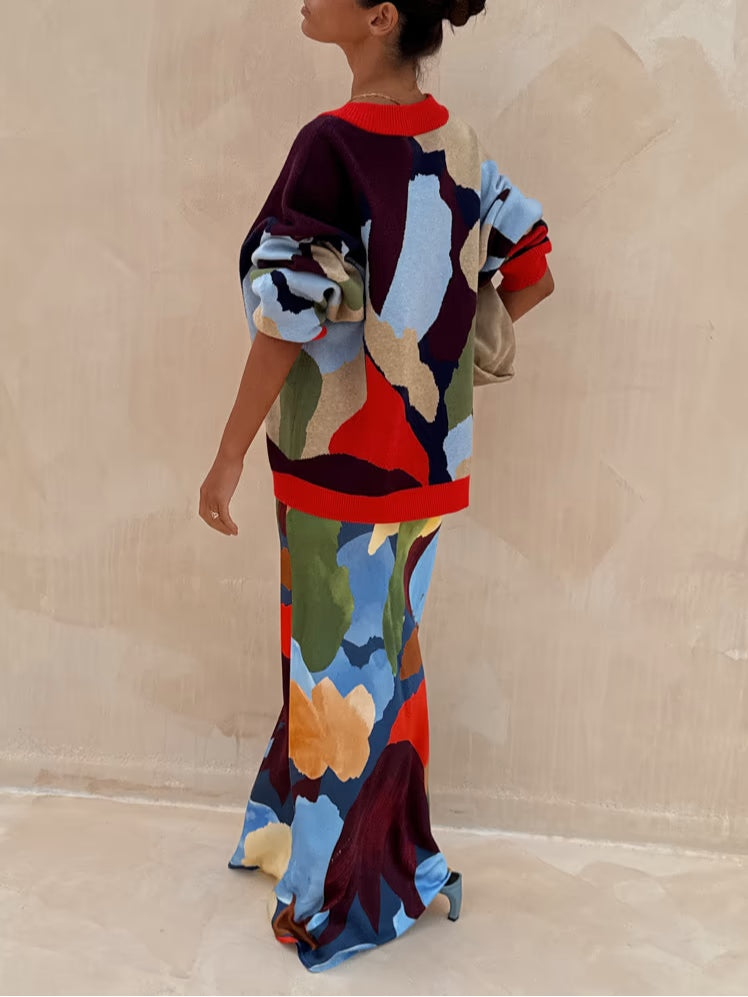 Lily Geometric Cardigan