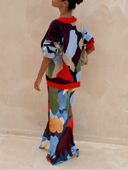 Lily Geometric Cardigan