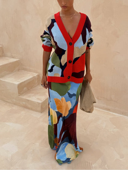 Lily Geometric Cardigan