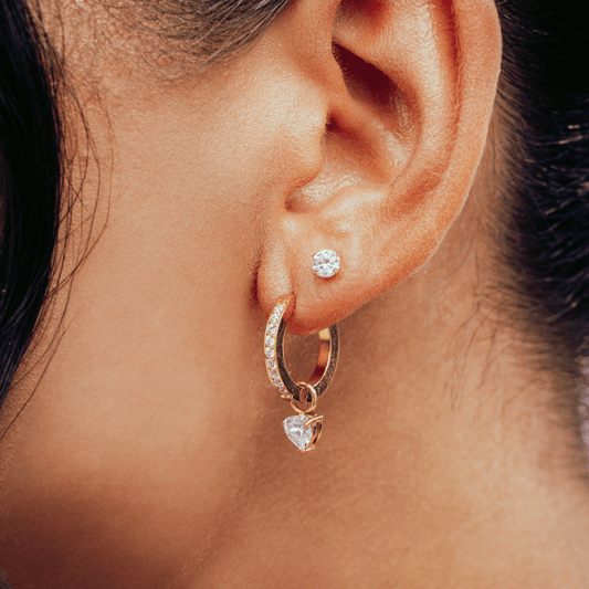 Falling Heart Earrings