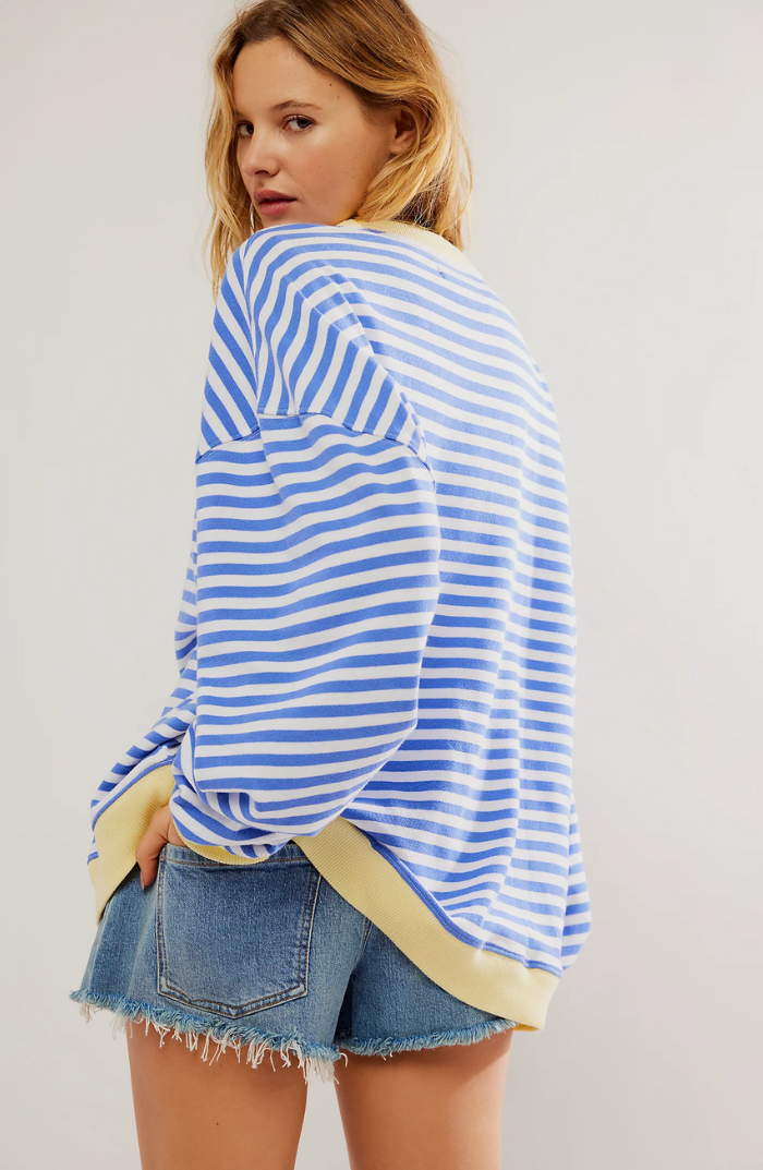 Lena Striped Knit Sweater
