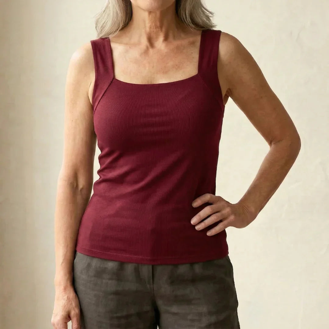 Top con reggiseno integrato