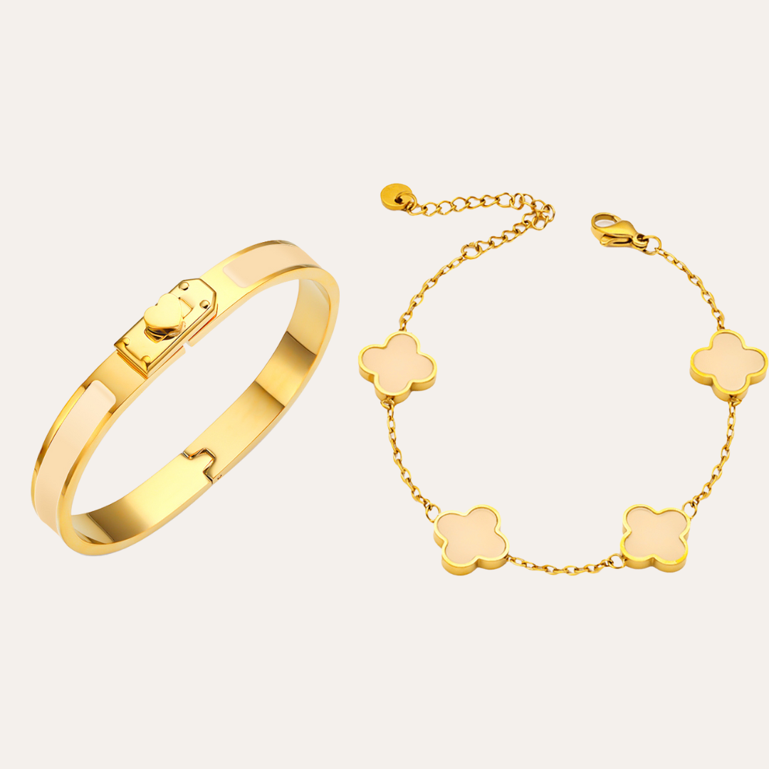 Beige Bracelet Duo