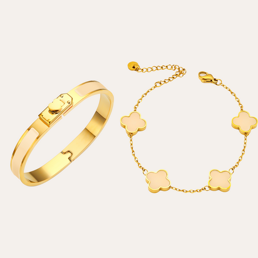 Beige Bracelet Duo