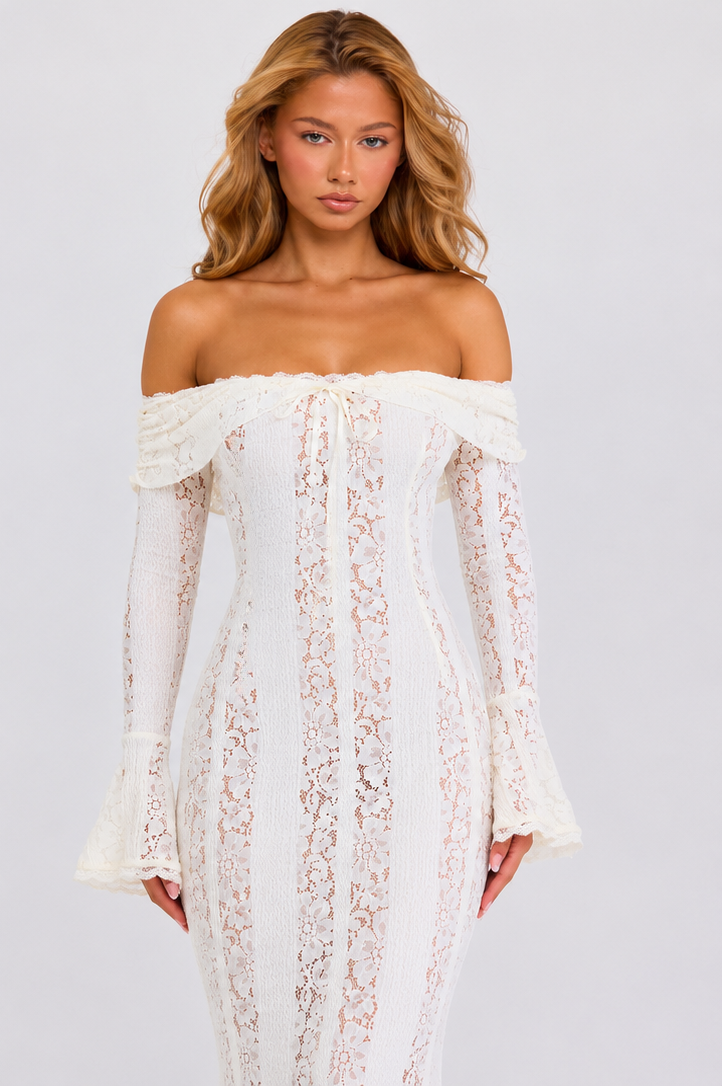 Abito Maxy in Pizzo Etereo