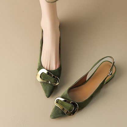 Elise Suede Slingback Mules