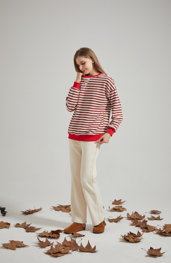 Lena Striped Knit Sweater