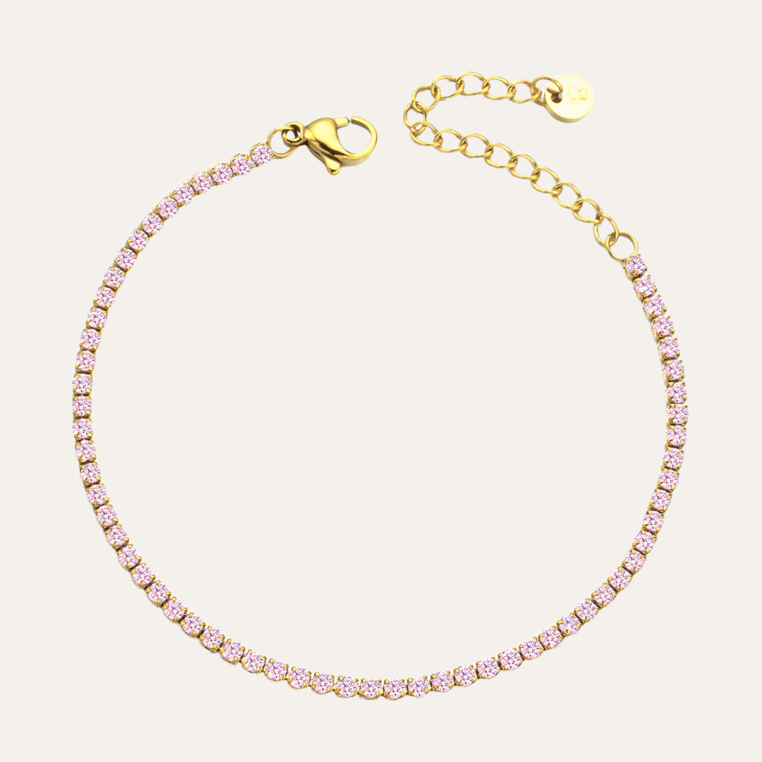 Pink Tennis Armband