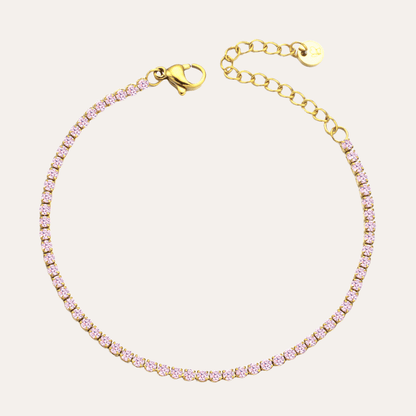 Pink Tennis Armband