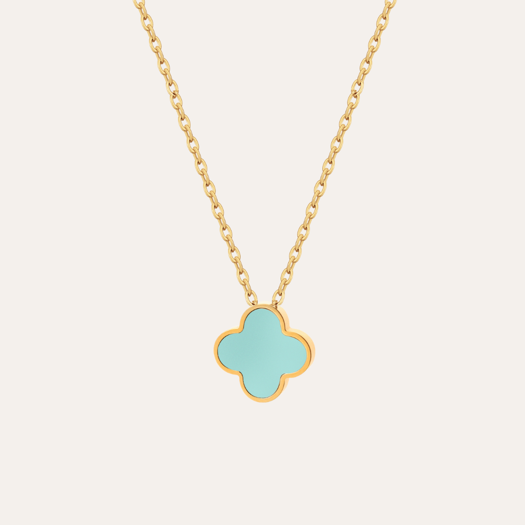 Turquoise Clover Necklace