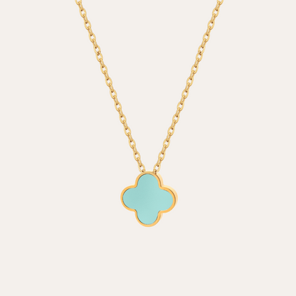 Turquoise Clover Necklace