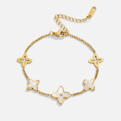 Bracciale Petali di Fiore Bianco