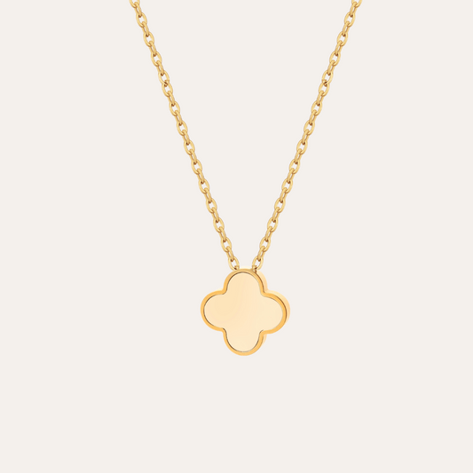 Beige Clover Necklace