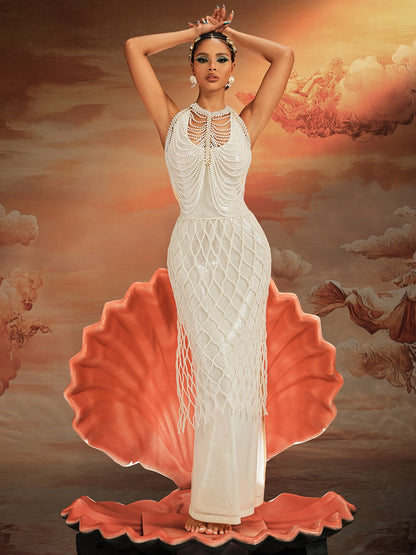 Top con Frange di Perle Airell