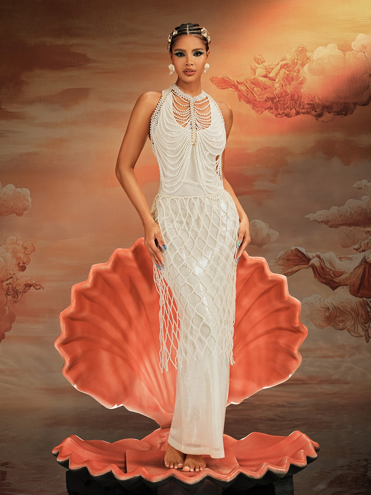 Top con Frange di Perle Airell