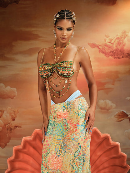 Bralette con Perline di Gemme Akshay