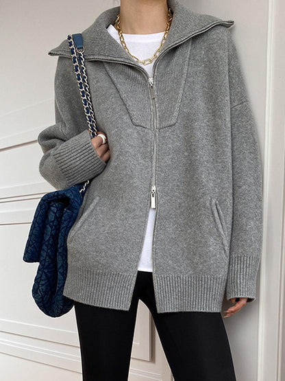 Ella Open Collar Cardigan