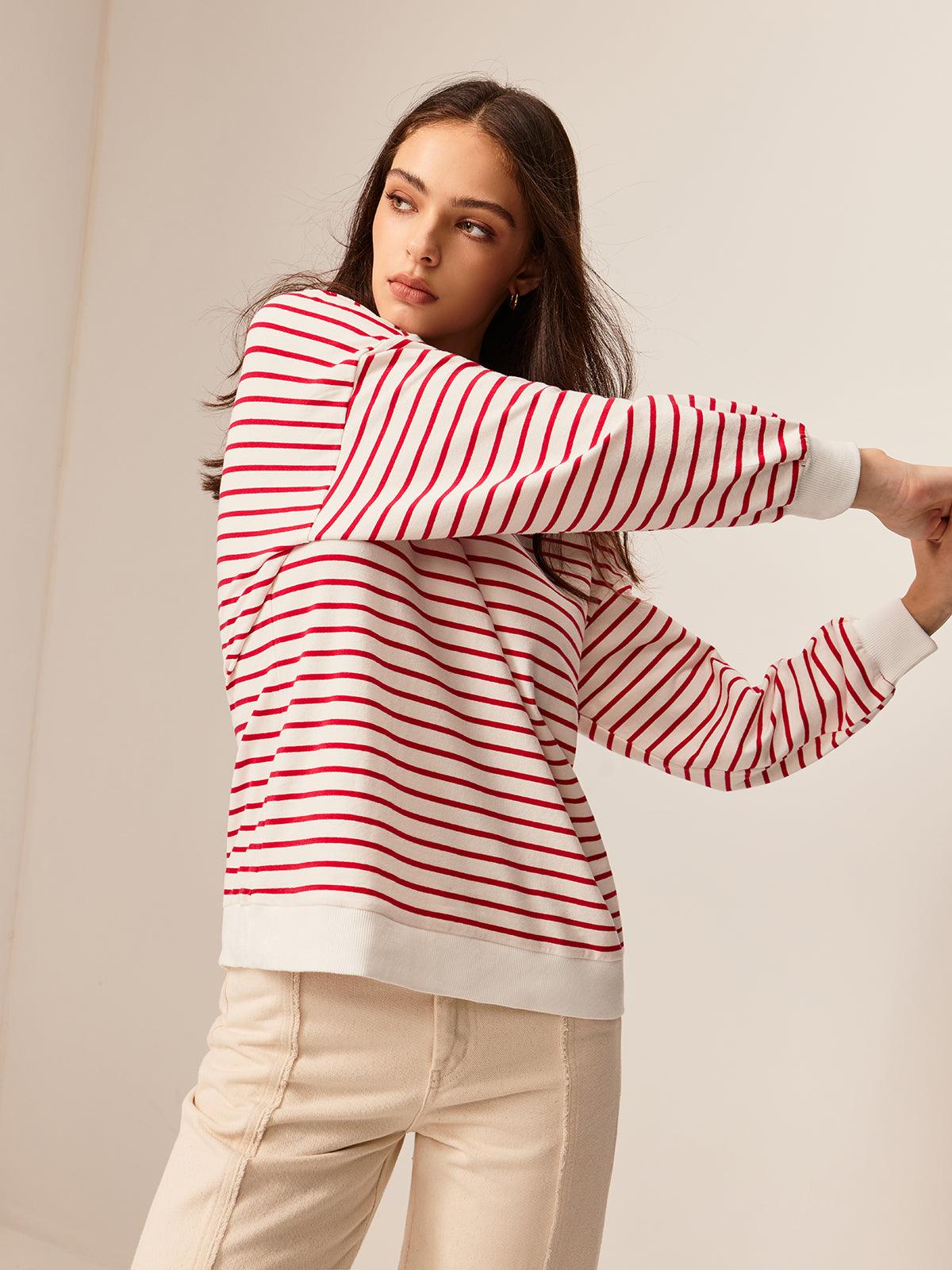 Abigail Striped Sweatshirt