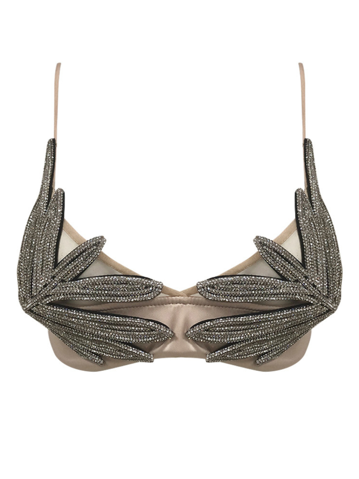 Carola Crystal Leafy Bralette