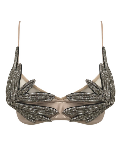 Carola Crystal Leafy Bralette