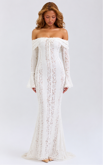 Abito Maxy in Pizzo Etereo