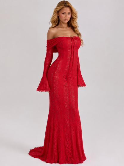 Abito Maxy in Pizzo Etereo