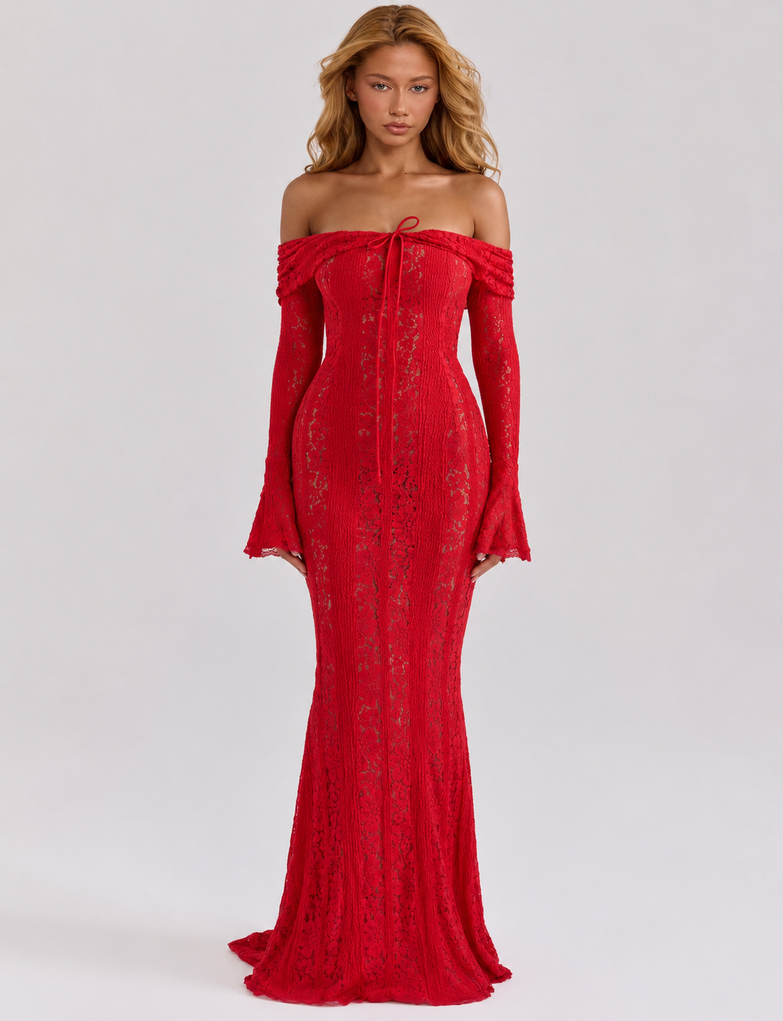 Abito Maxy in Pizzo Etereo
