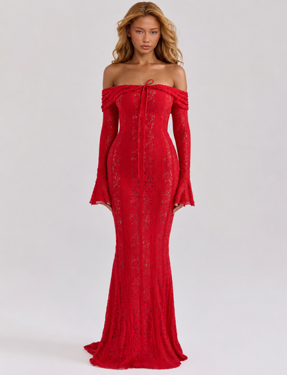Abito Maxy in Pizzo Etereo