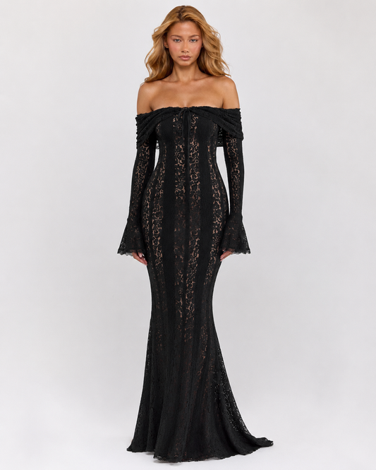 Abito Maxy in Pizzo Etereo