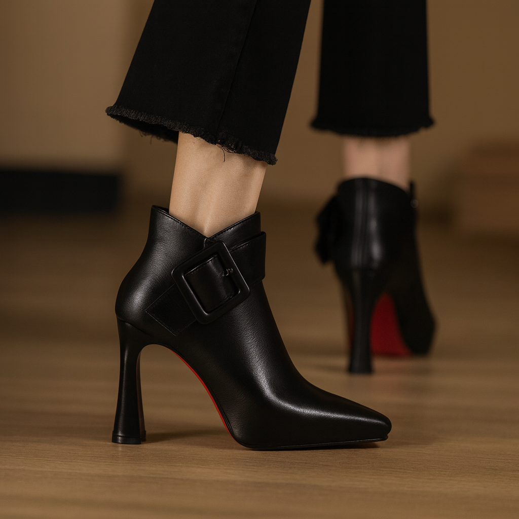 Stivaletti in Pelle Stiletto Victoria