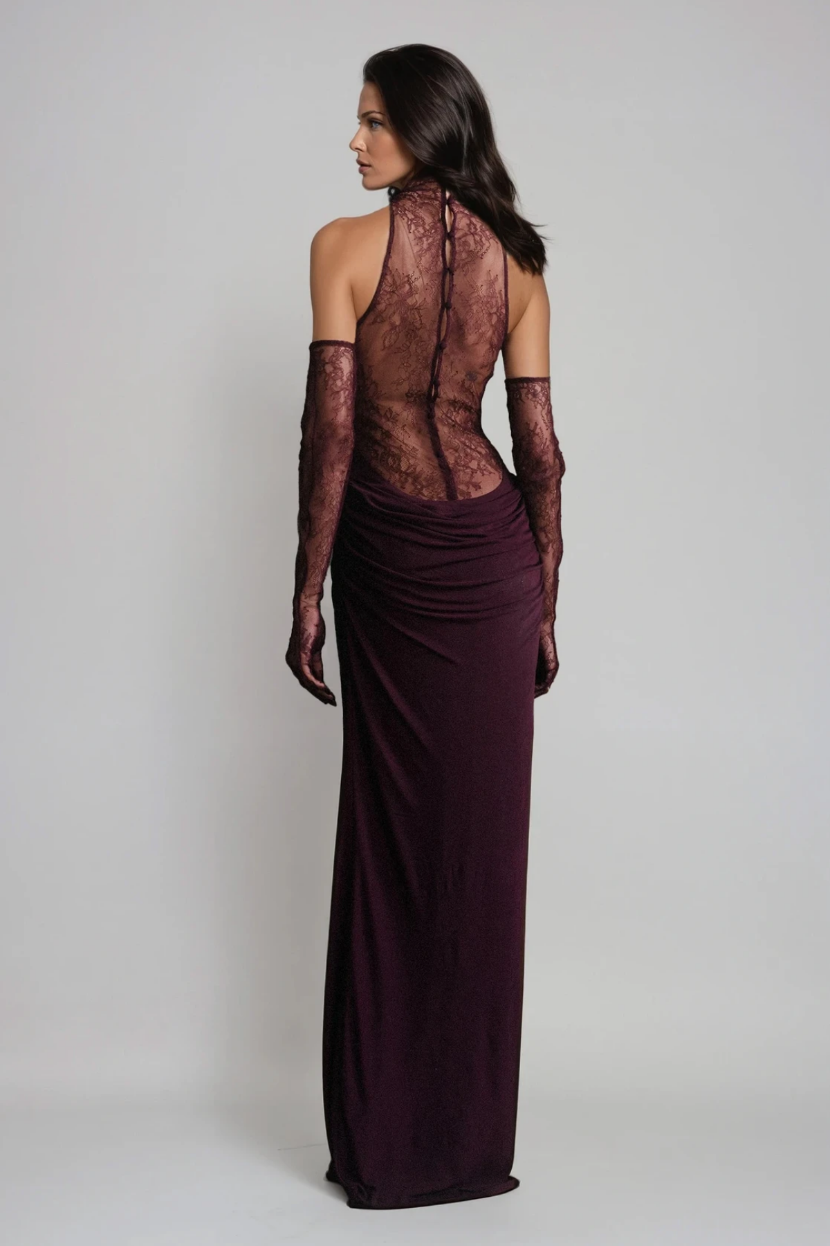 Ariana Luxe Lace Evening Gown
