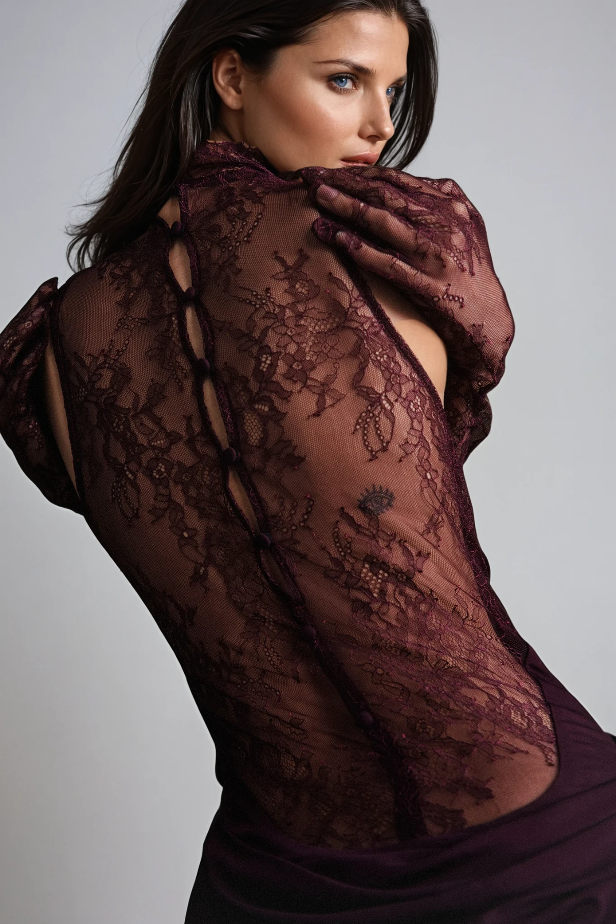 Ariana Luxe Lace Evening Gown