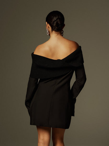 Vestito Blazer Button Up a Maniche Lunghe Dexter