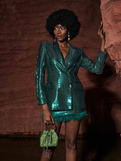 Set Blazer Dovie con Paillettes