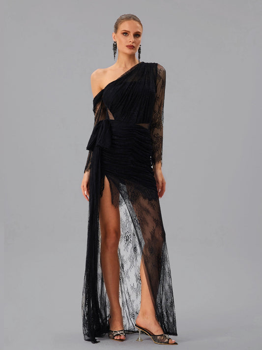 Abito Maxi in Pizzo e Rete Farooq