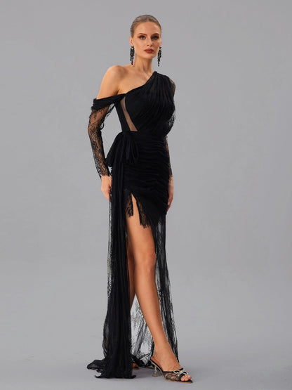 Abito Maxi in Pizzo e Rete Farooq